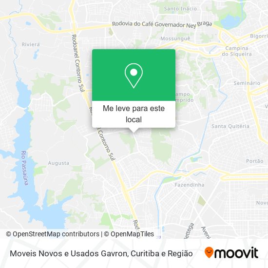 Moveis Novos e Usados Gavron mapa