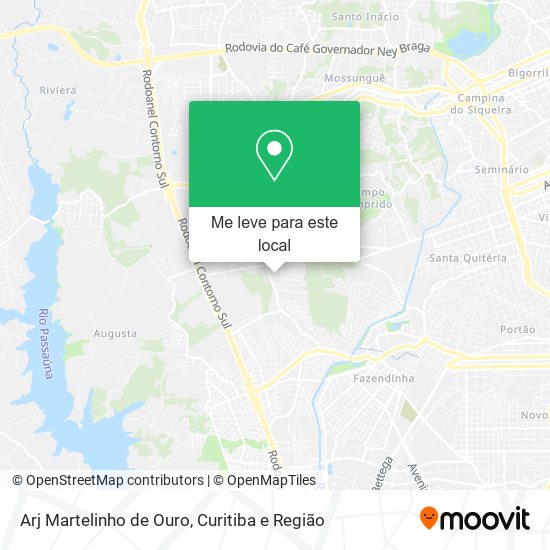 Arj Martelinho de Ouro mapa
