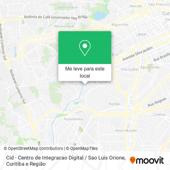 Cid - Centro de Integracao Digital / Sao Luis Orione mapa