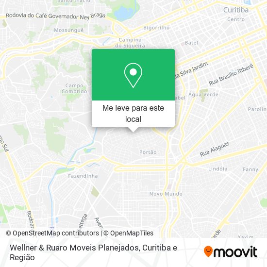 Wellner & Ruaro Moveis Planejados mapa