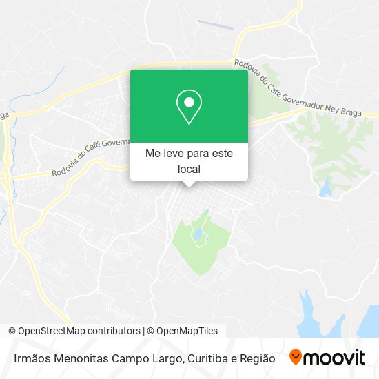 Irmãos Menonitas Campo Largo mapa