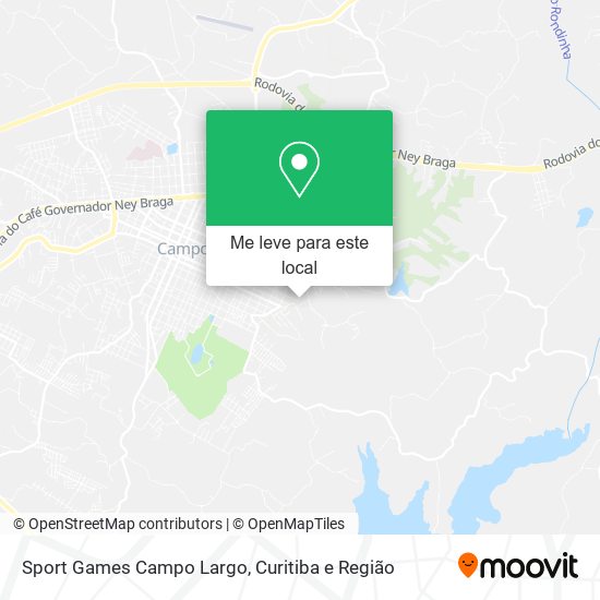 Sport Games Campo Largo mapa