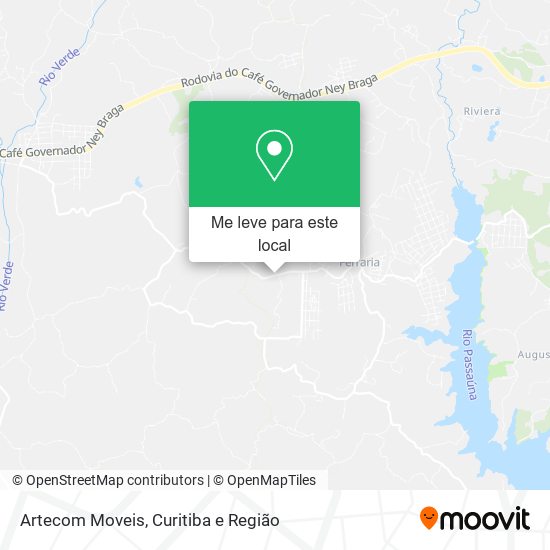 Artecom Moveis mapa