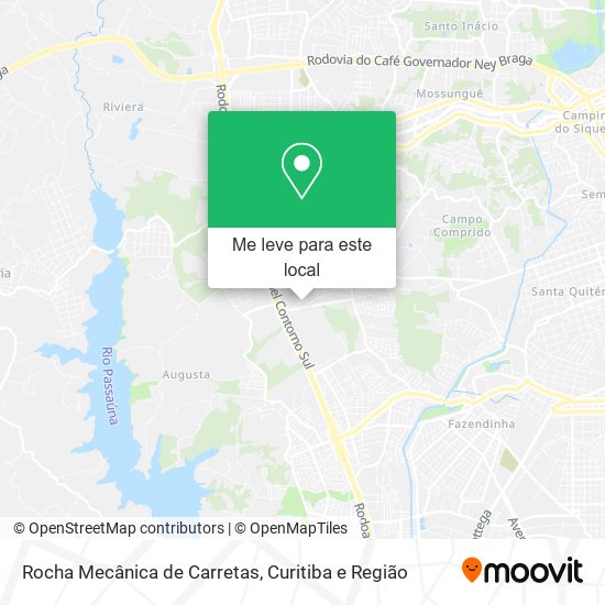 Rocha Mecânica de Carretas mapa