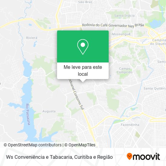 Ws Conveniência e Tabacaria mapa