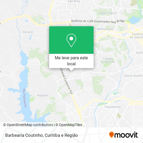Barbearia Coutinho mapa