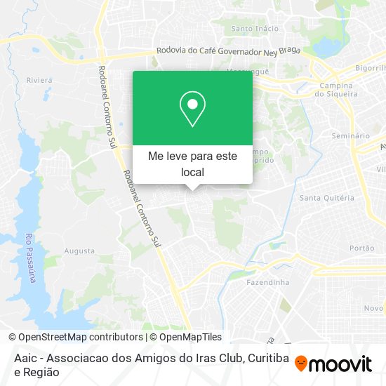 Aaic - Associacao dos Amigos do Iras Club mapa