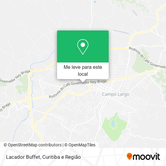 Lacador Buffet mapa