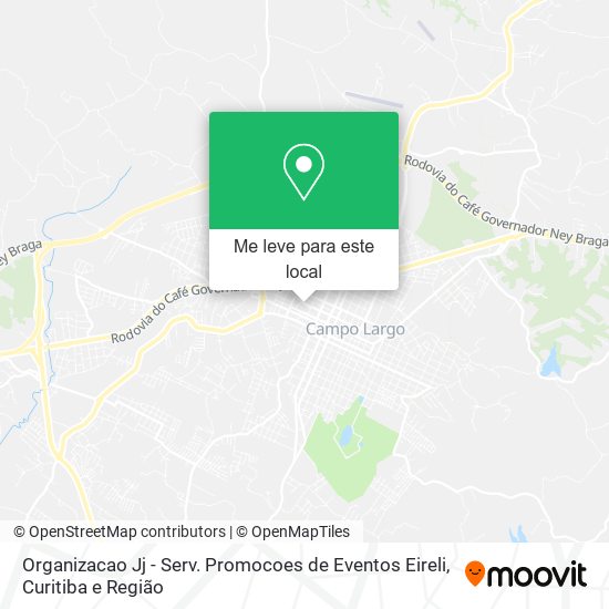 Organizacao Jj - Serv. Promocoes de Eventos Eireli mapa
