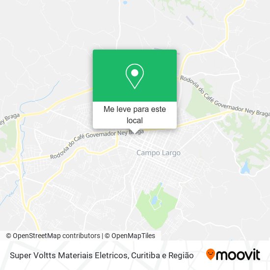 Super Voltts Materiais Eletricos mapa