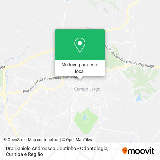 Dra Daniele Andreassa Coutinho - Odontologia mapa