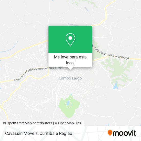 Cavassin Móveis mapa