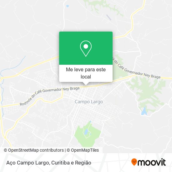 Aço Campo Largo mapa