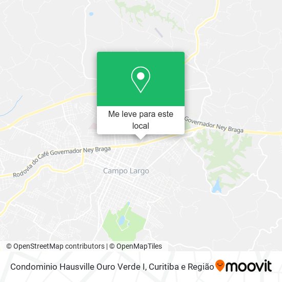Condominio Hausville Ouro Verde I mapa