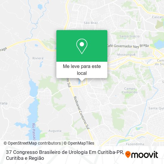 37 Congresso Brasileiro de Urología Em Curitiba-PR mapa