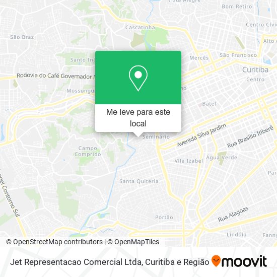 Jet Representacao Comercial Ltda mapa