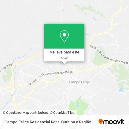 Campo Felice Residencial Rchs mapa