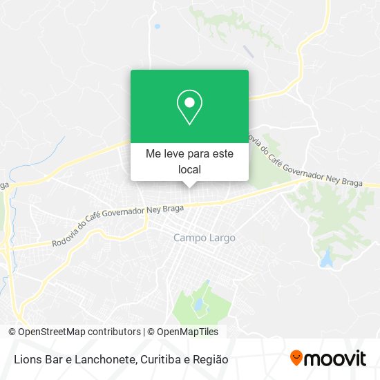 Lions Bar e Lanchonete mapa