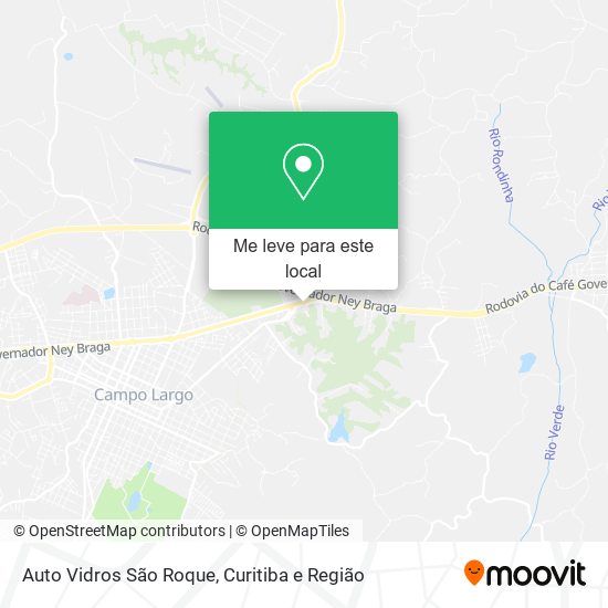 Auto Vidros São Roque mapa