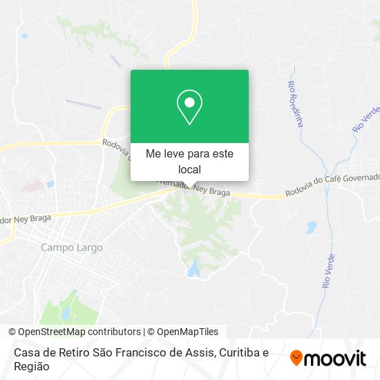 Casa de Retiro São Francisco de Assis mapa