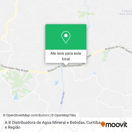 A B Distribuidora de Agua Mineral e Bebidas mapa
