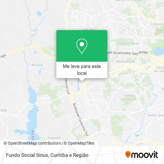 Fundo Social Sinus mapa