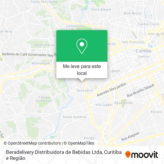 Beradelivery Distribuidora de Bebidas Ltda mapa