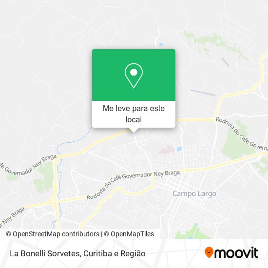La Bonelli Sorvetes mapa