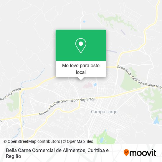 Bella Carne Comercial de Alimentos mapa