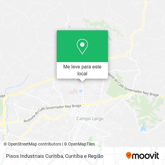 Pisos Industriais Curitiba mapa