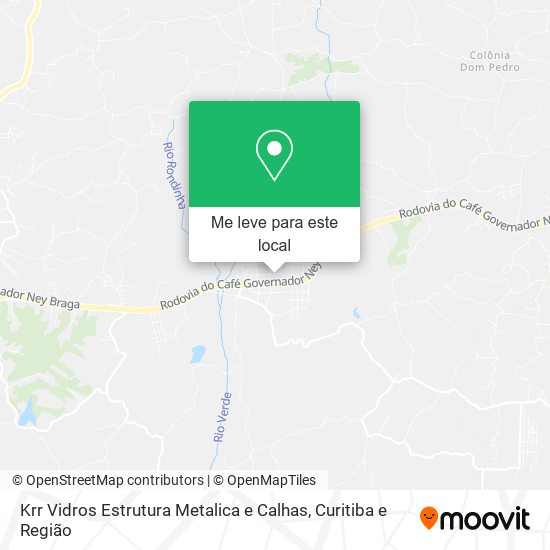 Krr Vidros Estrutura Metalica e Calhas mapa