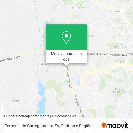 Terminal de Carregamento EV mapa