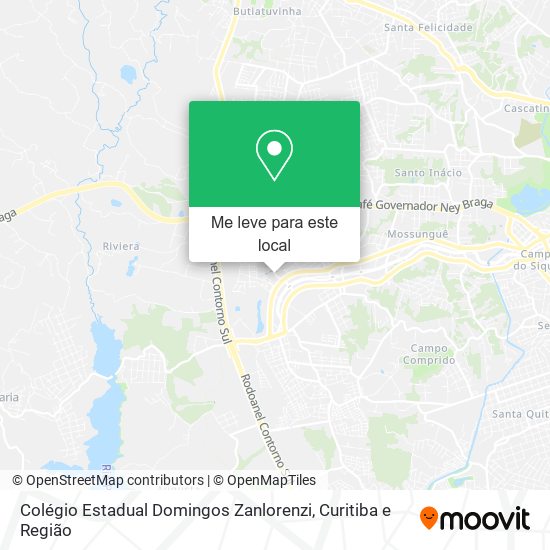 Colégio Estadual Domingos Zanlorenzi mapa