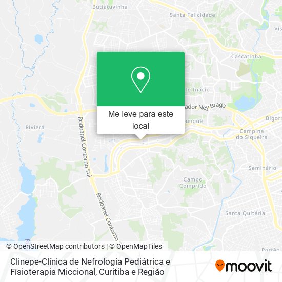 Clinepe-Clínica de Nefrologia Pediátrica e Físioterapia Miccional mapa