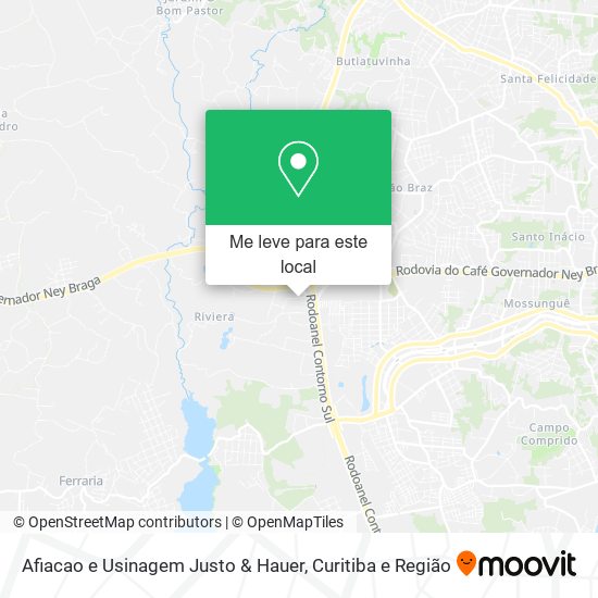 Afiacao e Usinagem Justo & Hauer mapa