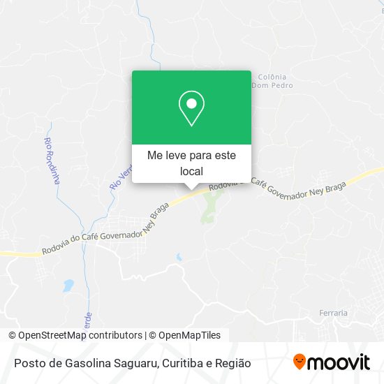 Posto de Gasolina Saguaru mapa