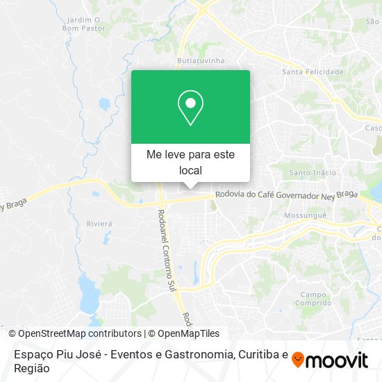 Espaço Piu José - Eventos e Gastronomia mapa