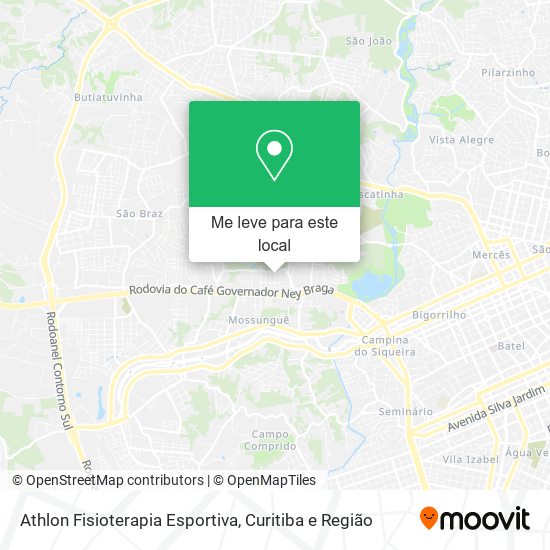 Athlon Fisioterapia Esportiva mapa
