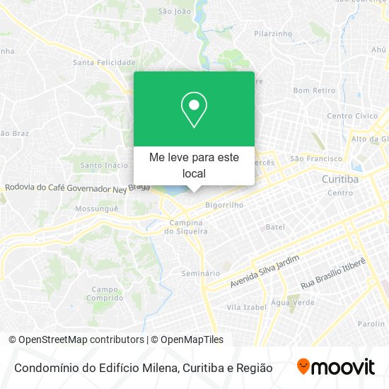 Condomínio do Edifício Milena mapa