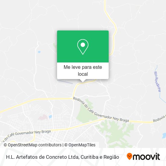 H.L. Artefatos de Concreto Ltda mapa