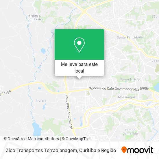 Zico Transportes Terraplanagem mapa