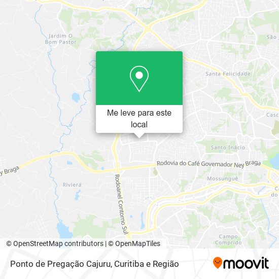 Ponto de Pregação Cajuru mapa