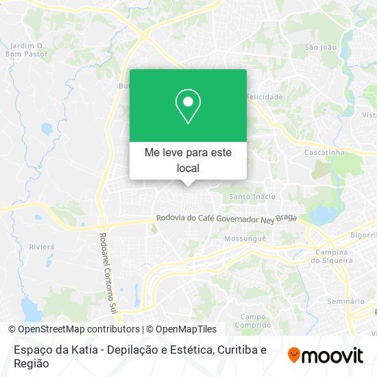 Espaço da Katia - Depilação e Estética mapa