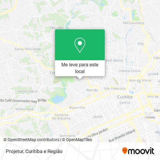 Projetur mapa