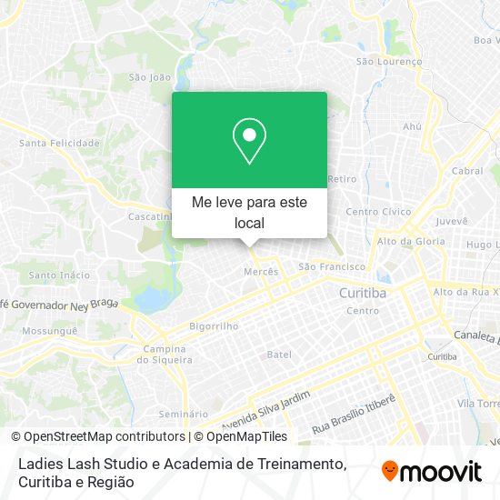 Ladies Lash Studio e Academia de Treinamento mapa