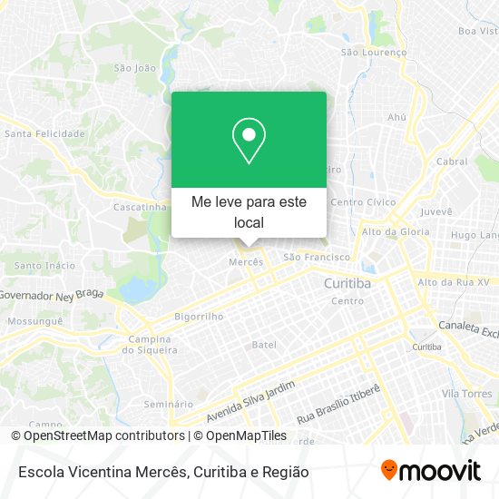 Escola Vicentina Mercês mapa