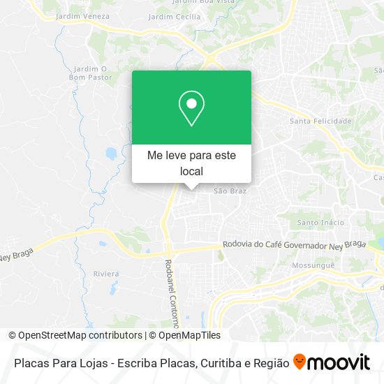 Placas Para Lojas - Escriba Placas mapa