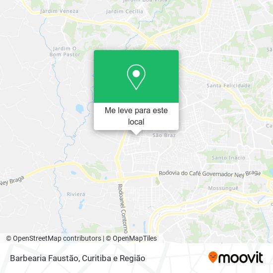 Barbearia Faustão mapa