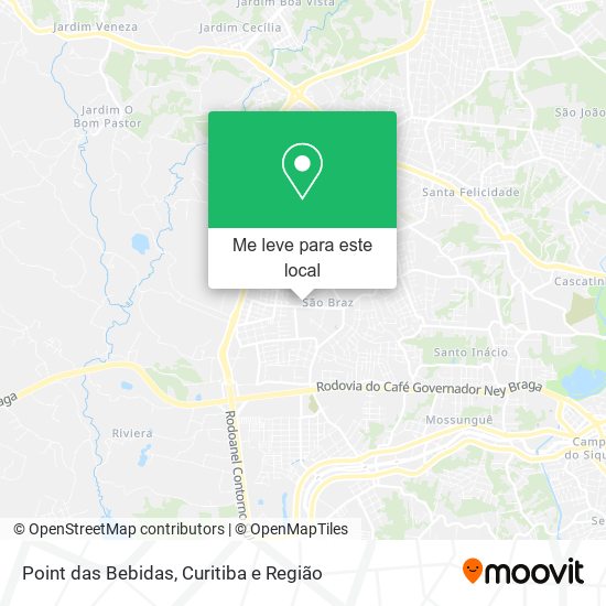 Point das Bebidas mapa