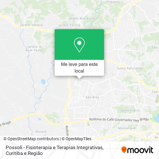Possoli - Fisioterapia e Terapias Integrativas mapa